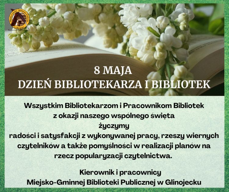 8 MAJA DZIEŃ BIBLIOTEKARZA I BIBLIOTEK 750